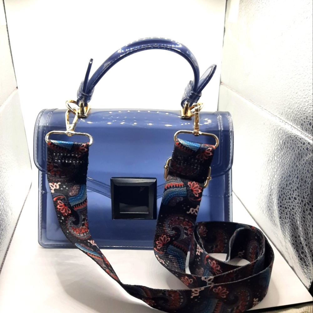 NAVY Clear Purse
